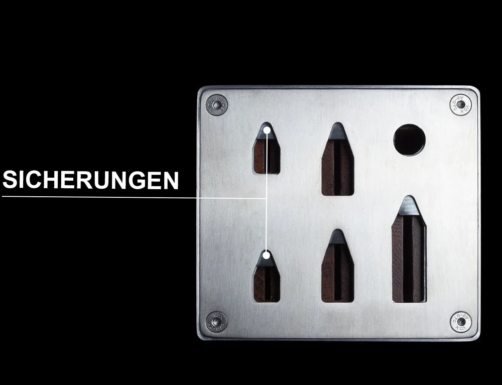 Dravone Messerblock – Sicherung geschlossen